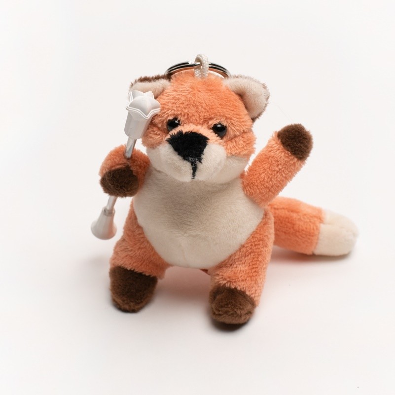 Soft Toy keychain Twirling Baton Fox
